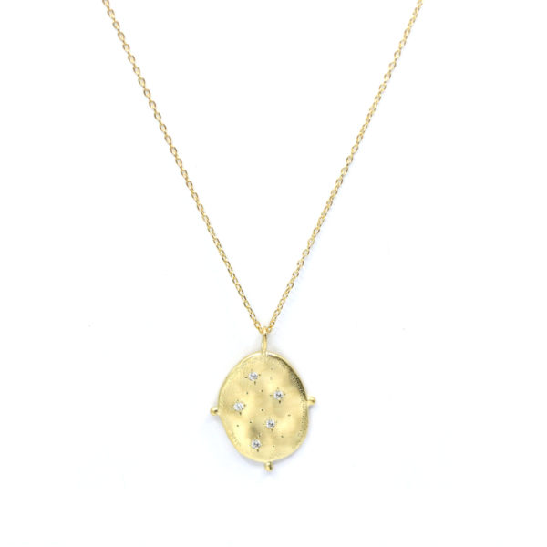 Collier Mystique chaîne fine Pluie d'Etoiles et boules