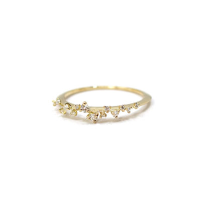 Bague Jardin des Délices or jaune et diamants