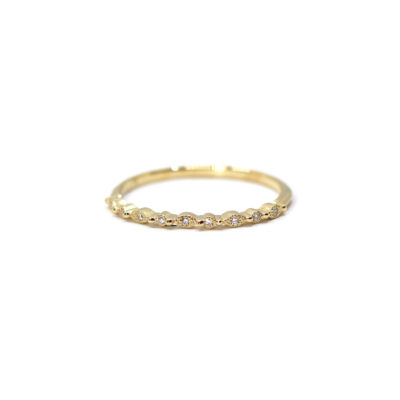 Bague La Discrète or jaune et diamants