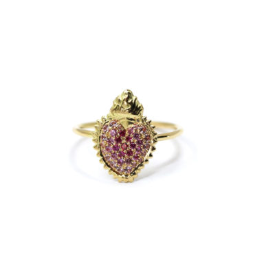 Bague petit Exvoto or et saphirs