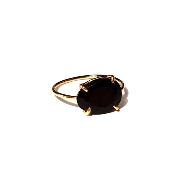 Bague argent plaqué et spinelle