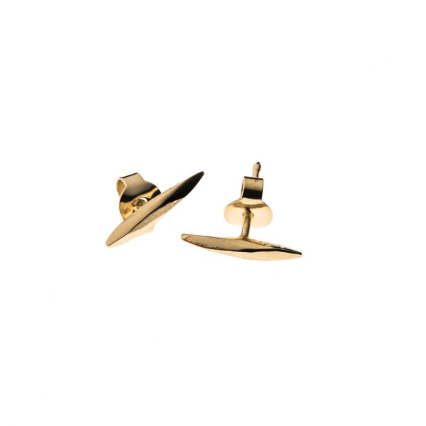 Boucles d'oreilles clou argent plaqué or