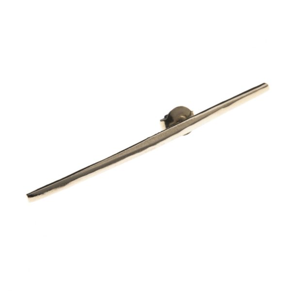 Mono boucle d’oreille barre argent - grand modèle