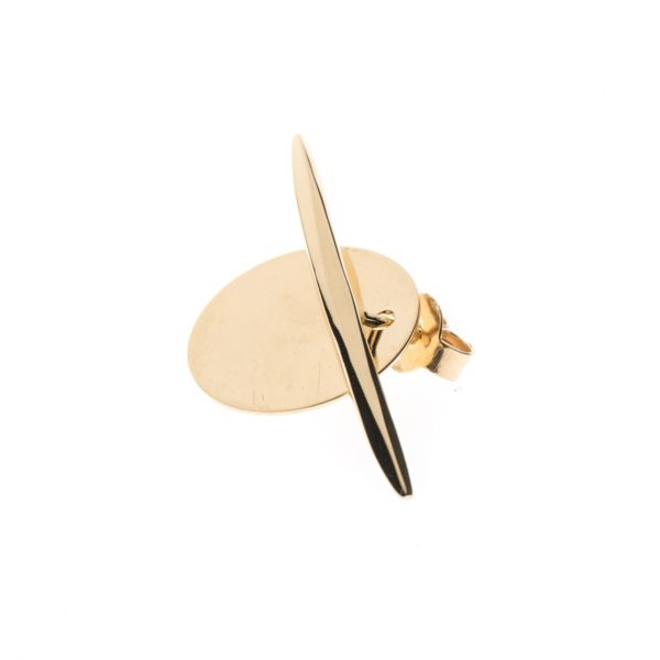 Mono boucle d'oreille Urban Tribe double vermeil or jaune