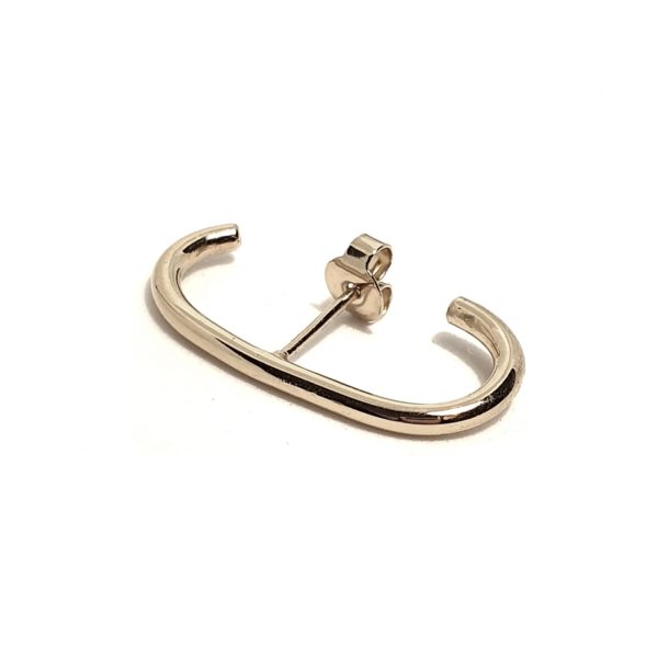 Boucle d'oreille Whisper en argent - tube