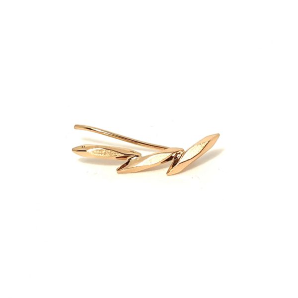 boucle lobe 3 grains de riz or 18cts