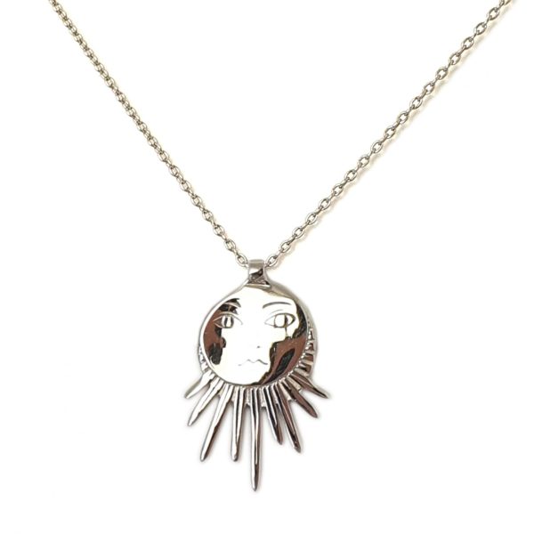 Collier Grand Soleil argent massif