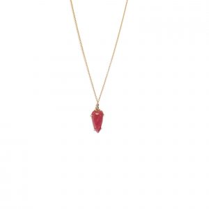 Collier Aurore, tourmaline rose et diamants