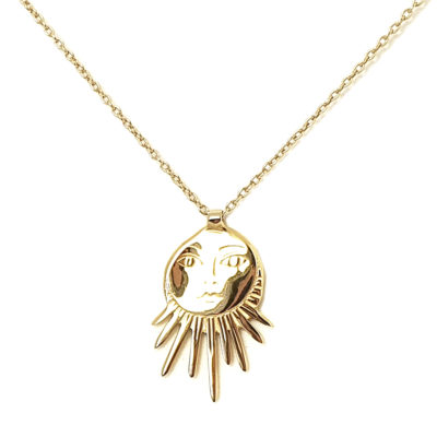 Collier Tarot or jaune