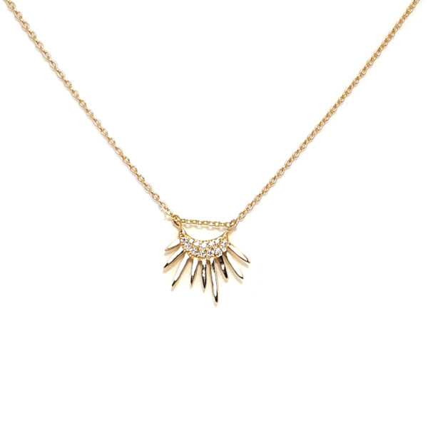 Collier Eclipse or et diamants