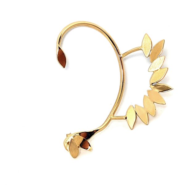 tour d'oreille argent doré dahlia