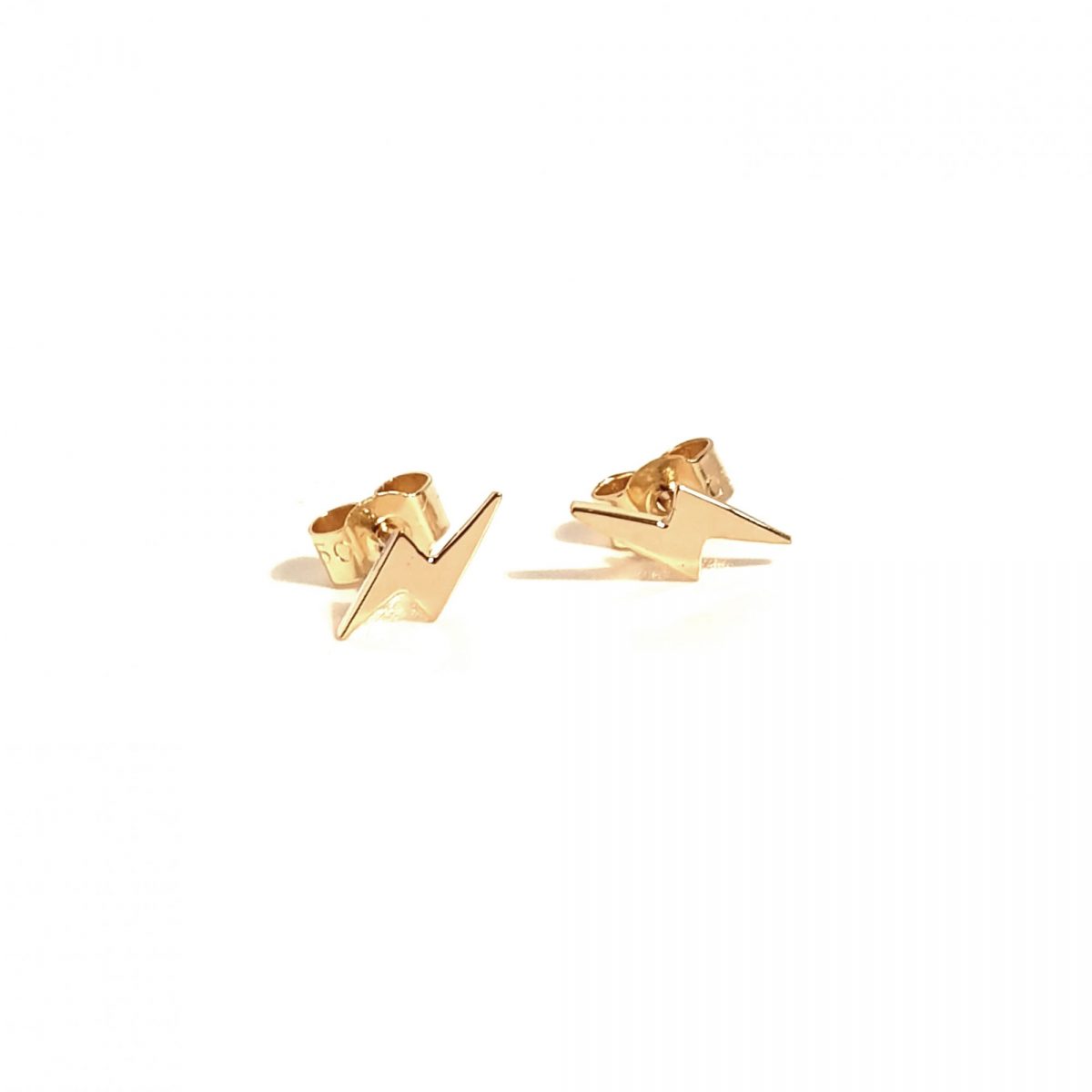 Boucles d'oreilles Eclair sur mesure or jaune