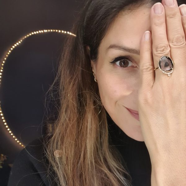 bague tourmaline portée