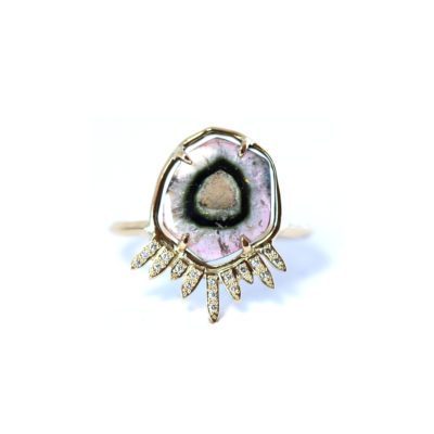 bague La Radieuse tourmaline et diamants