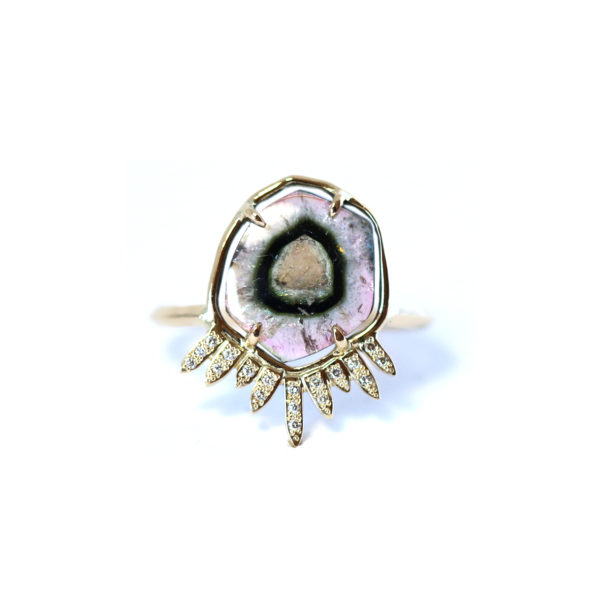 bague La Radieuse tourmaline et diamants