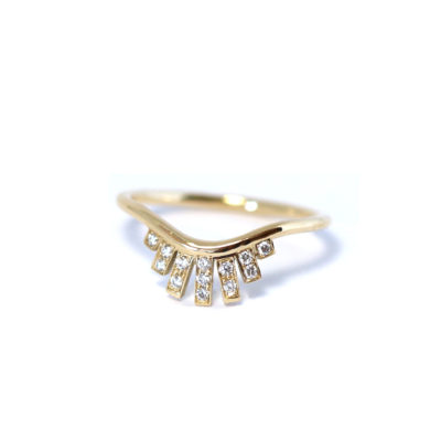 bague Rayons or et diamants