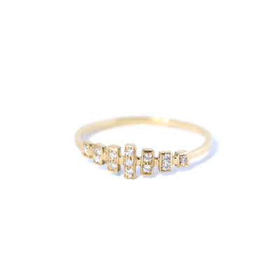 Bague Couronne or et diamants