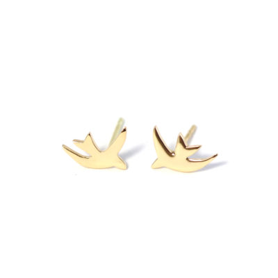 Boucles d'oreilles Hirondelles or