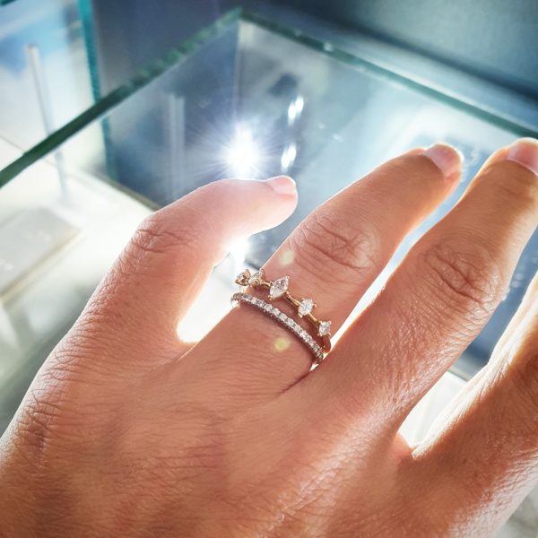 Bague Dis-moi oui or et diamants
