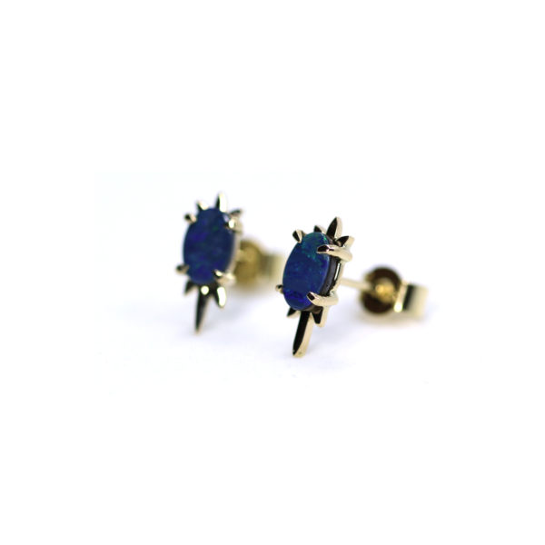 boucles d'oreilles or 18ct opales