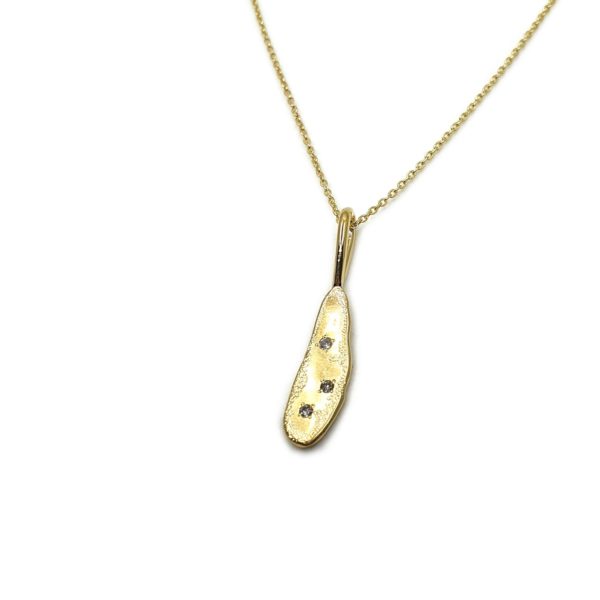 Collier Mystique argent plaqué et diamants gris #3