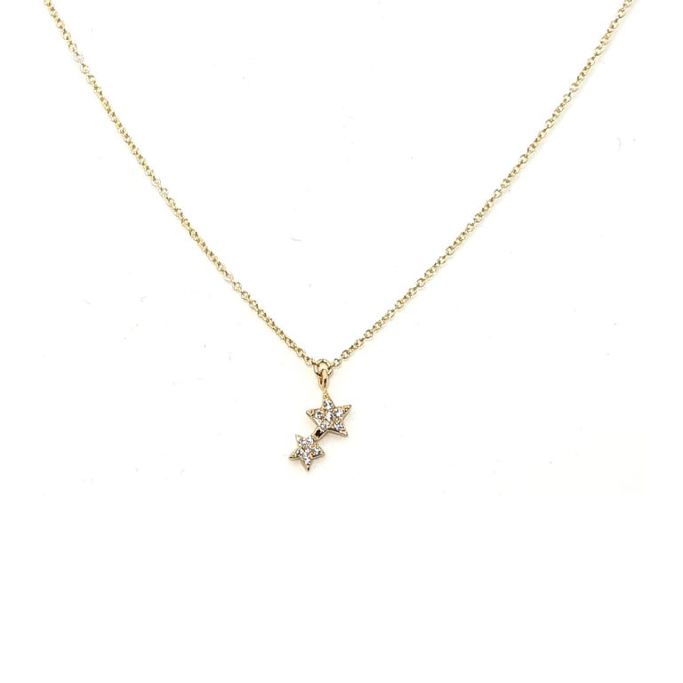 collier Etoiles or et diamants