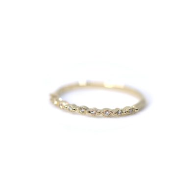 Bague La Discrète or jaune et diamants