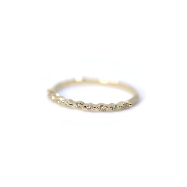 Bague La Discrète or jaune et diamants