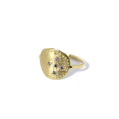 Bague Mystique petite diamants gris