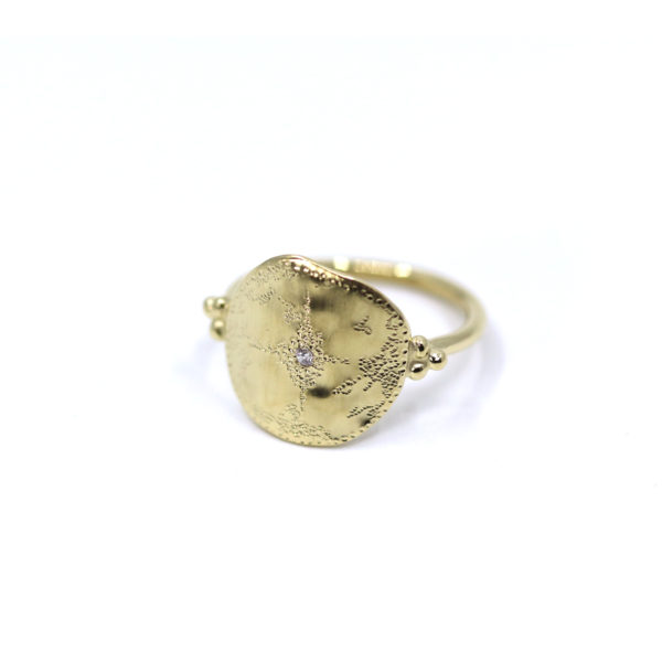 Bague Mystique simple argent plaqué
