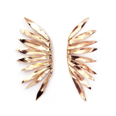 Boucles Vénéneuses vermeil or rose