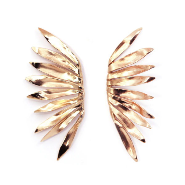 Boucles Vénéneuses vermeil or rose