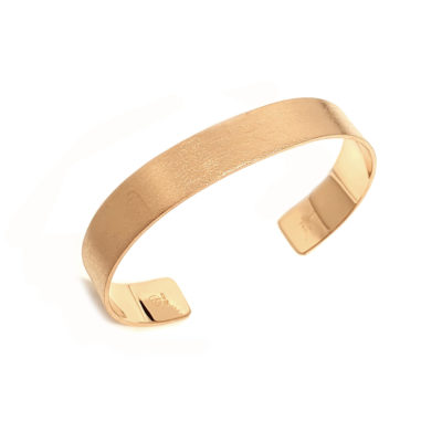 Bracelet jonc vermeil 11mm brossé
