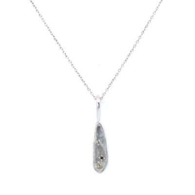 Collier Mystique argent et diamants gris