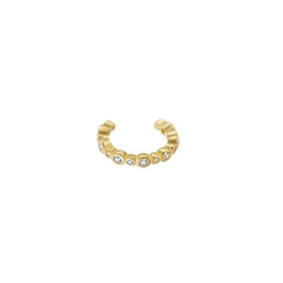 bague oreille style vintage zircons vermeil