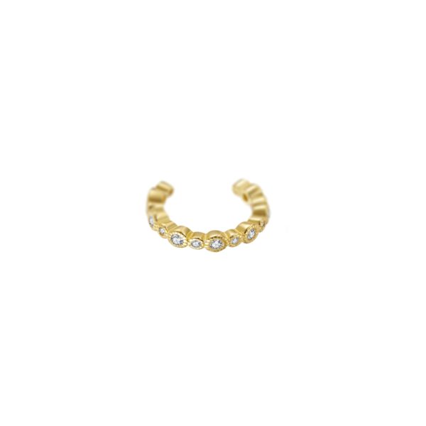 bague oreille style vintage zircons vermeil