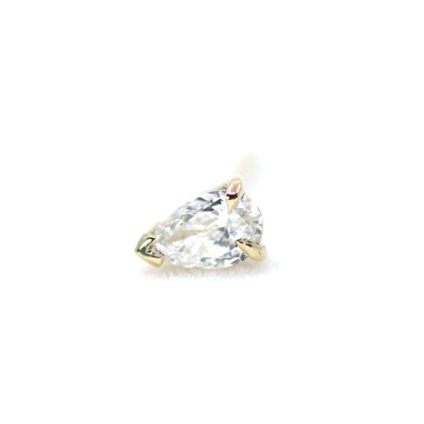 clou poire diamant or jaune-2