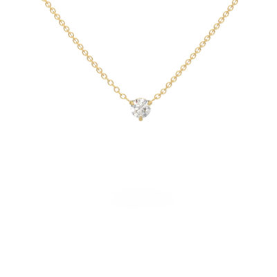 collier Câline or et diamants