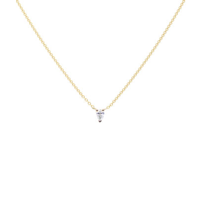 collier Douce or et diamants poire