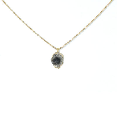 collier Divination diamant gris et blancs