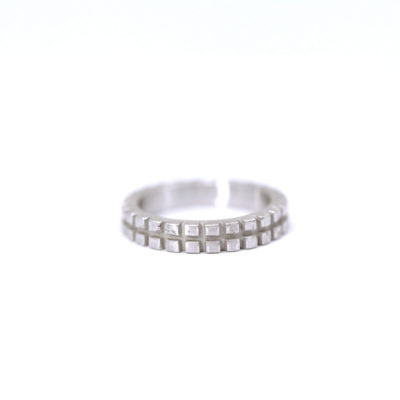 Bague jack demi argent massif