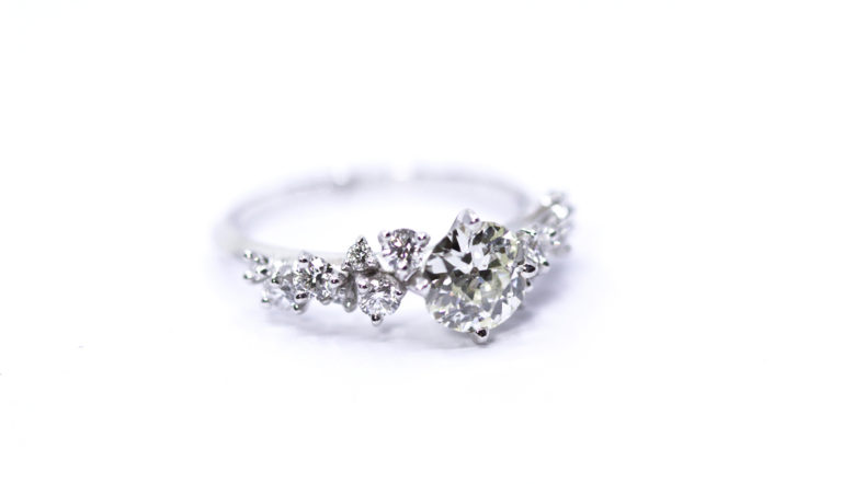 Bague Cristina- or blanc et diamants