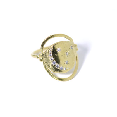 Bague Mystique Lune et étoiles