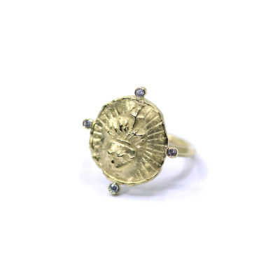 Bague Sacré Coeur vermeil