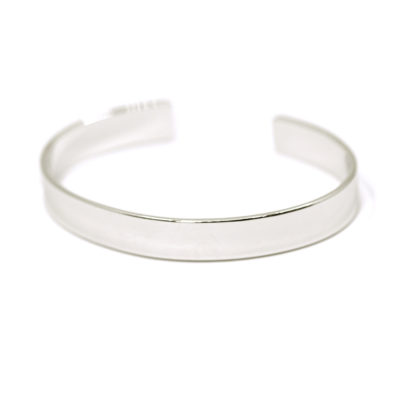 bracelet jonc JO argent massif 10mm