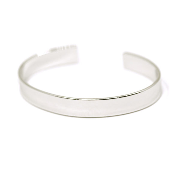 bracelet jonc JO argent massif 10mm