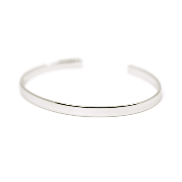 bracelet jonc JO argent massif 6mm