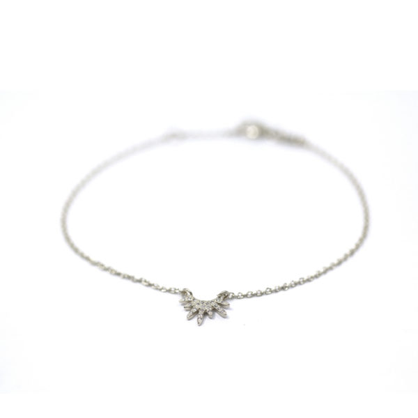 bracelet soleil or blanc et diamants