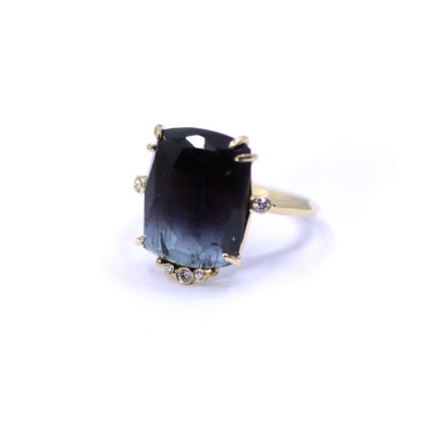 Bague Azul tourmaline bleue et diamants