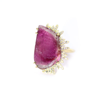 Bague La Sérénissime tourmaline et diamants